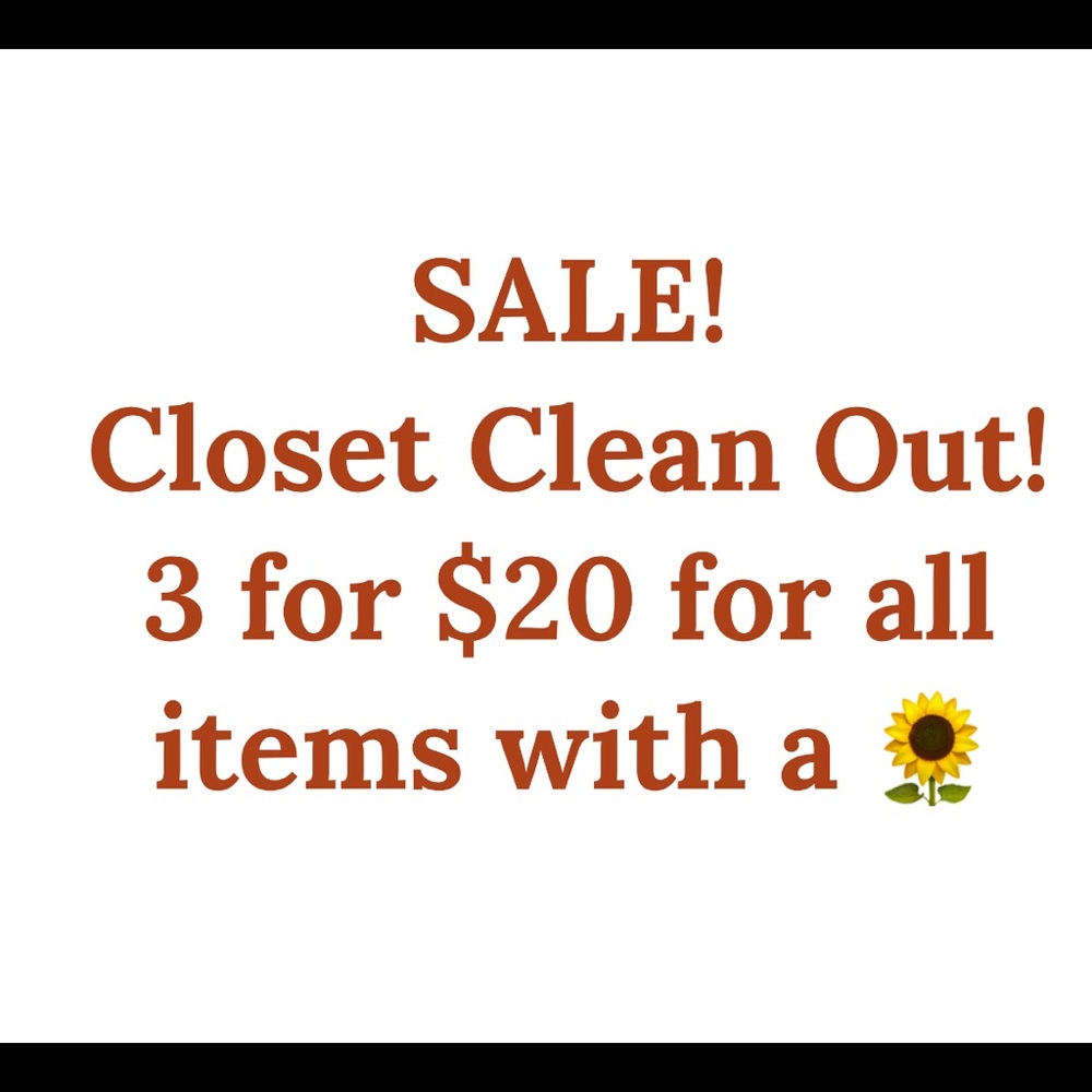 🌻SALE! 3 for $20!